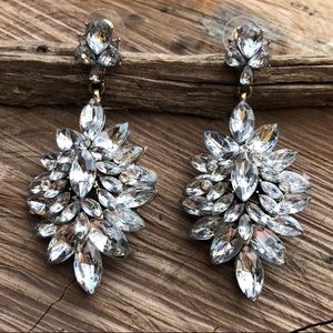 💎Jeweled Pendant Statement Earrings!🌹